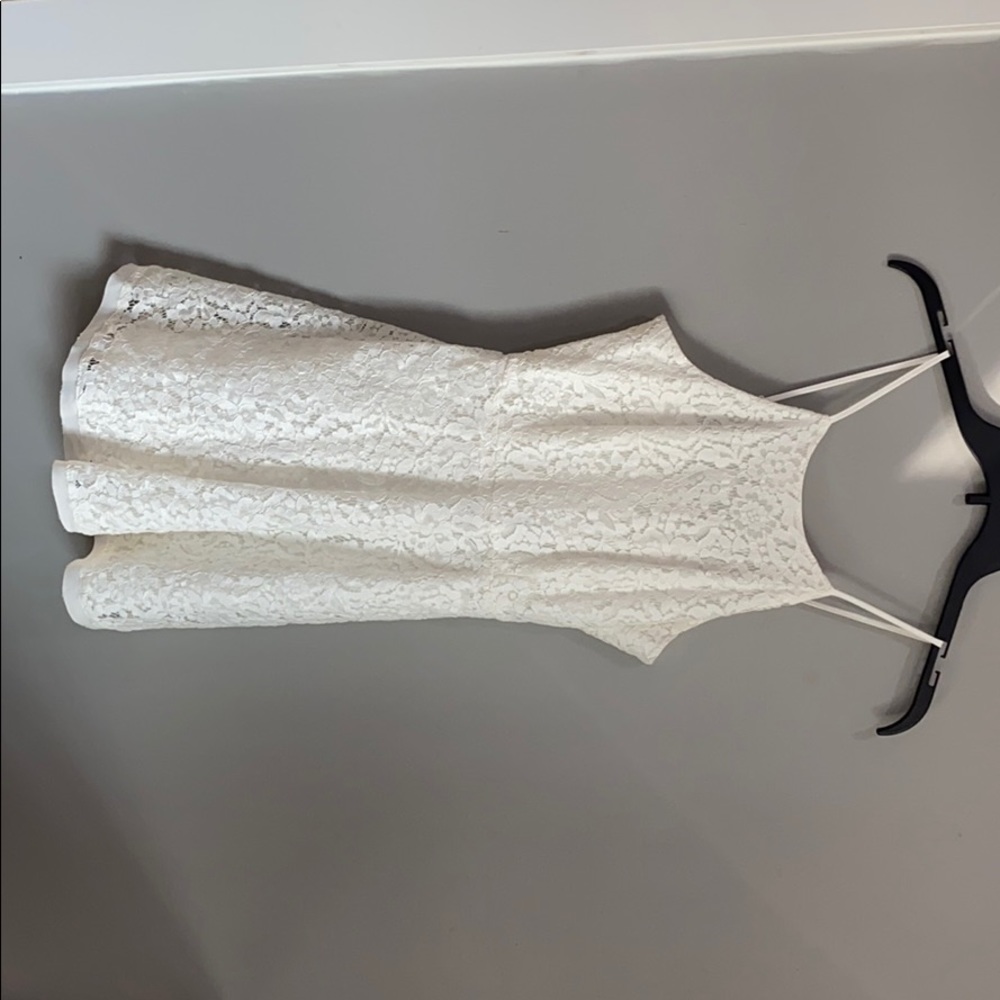 White lace dress